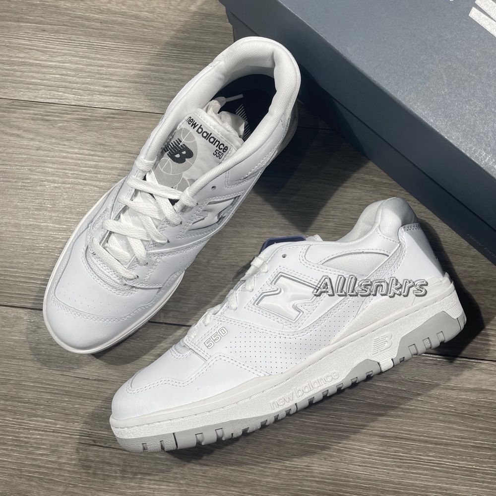 New Balance 550 White Grey Classic - Picture 5 of 9